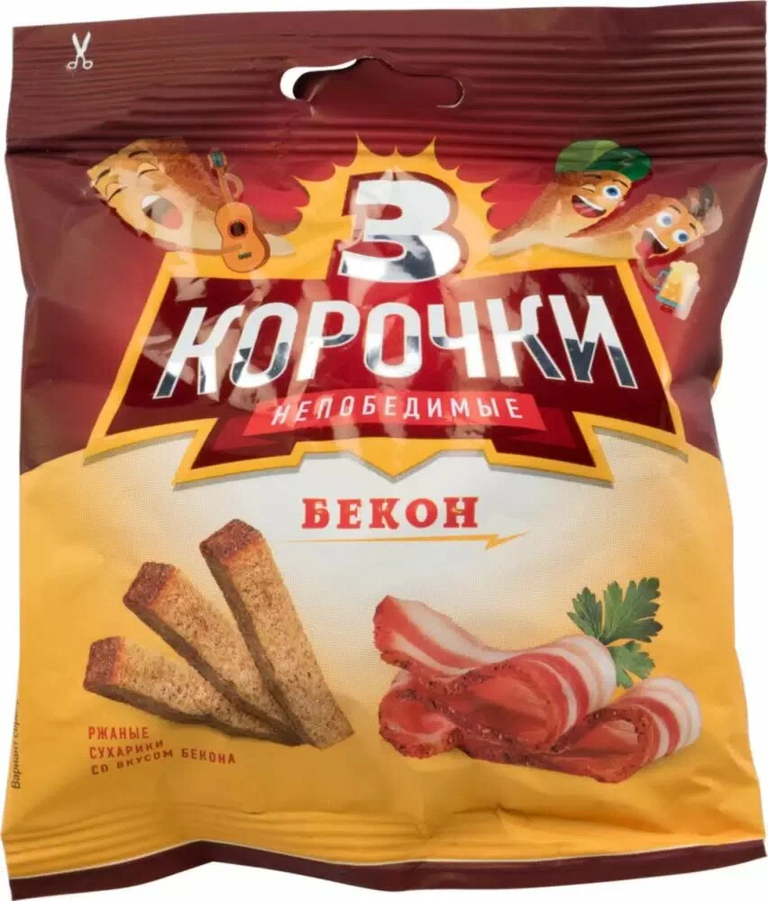 Сухарики Кириешки с беконом